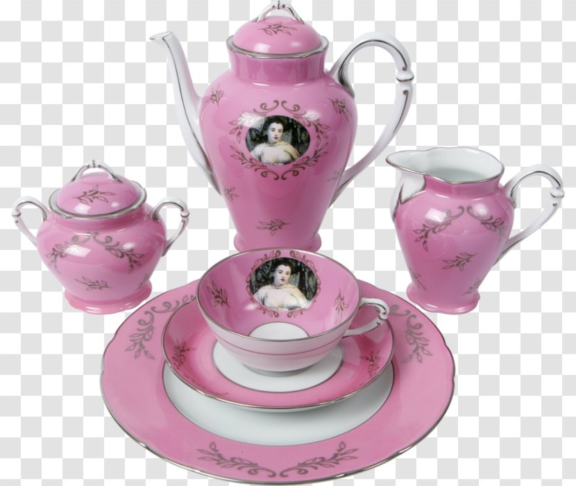 Tea Set Coffee Cup Porcelain Teapot - Strainers Transparent PNG