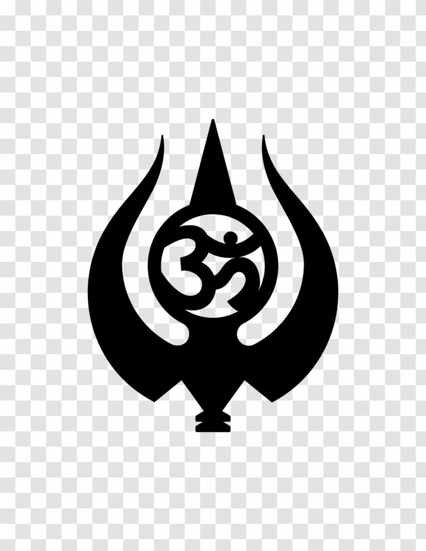Hinduism Symbol - Stencil Blackandwhite Transparent PNG
