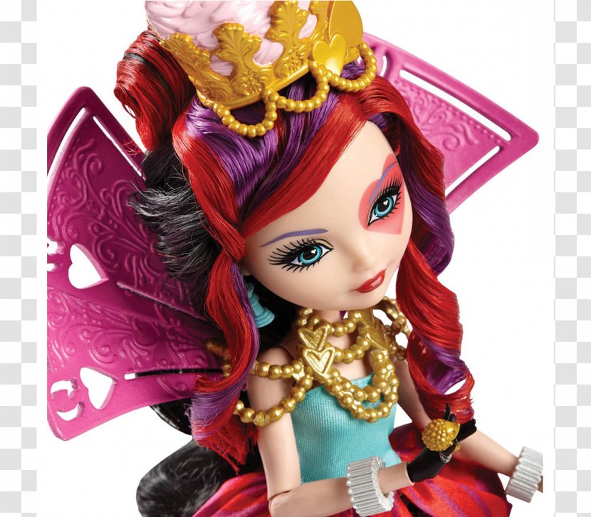 Queen Of Hearts Ever After High Way Too Wonderland Lizzie Doll Barbie - Toy Transparent PNG