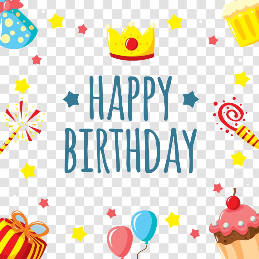 Happy Birthday To You Greeting Card Brother Wish - Party Supply - Cute And Fun Background Transparent PNG