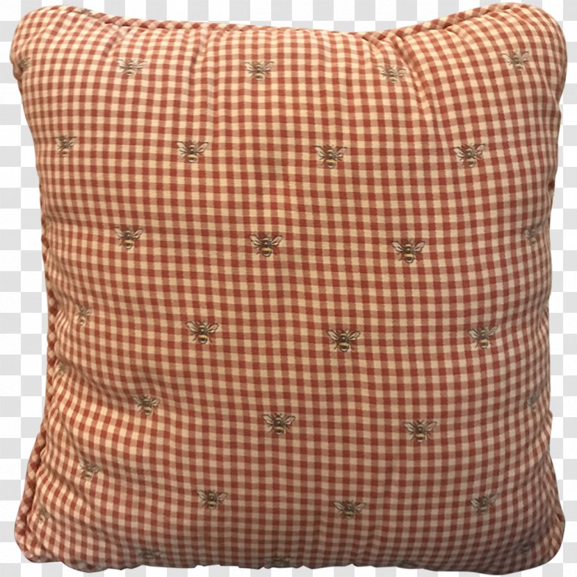 Throw Pillows Cushion Textile White - Red Gingham Transparent PNG