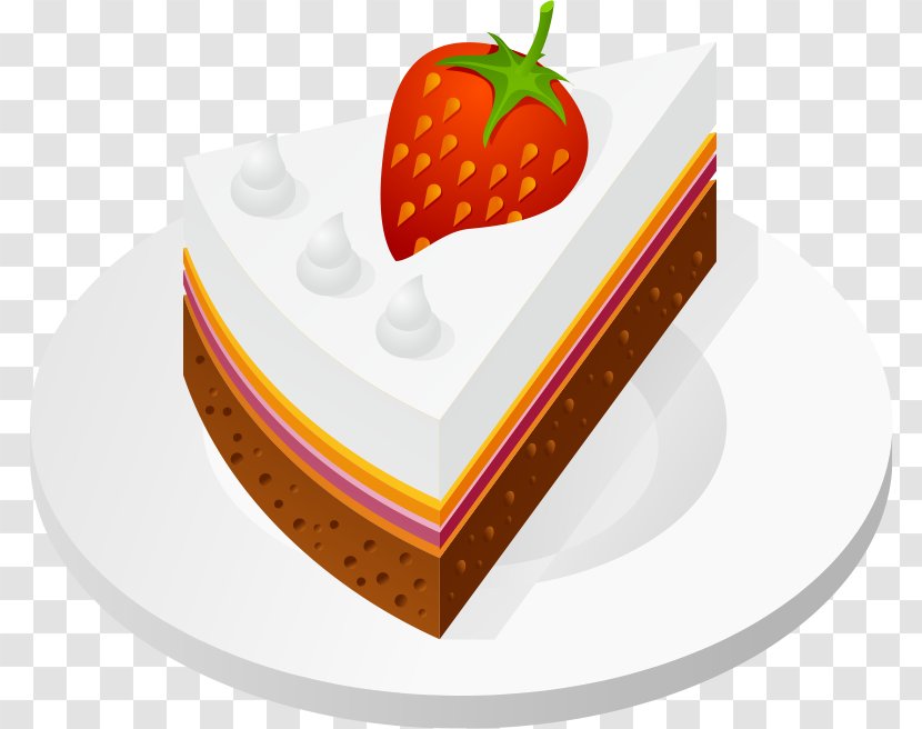 Birthday Cake Dessert Strawberry Cream Shortcake Transparent PNG