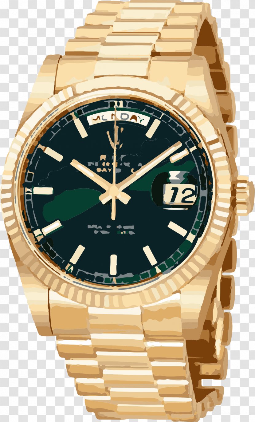 Rolex Men's Day-Date Oyster Perpetual Datejust Watch - Gold - Horlogerie Transparent PNG