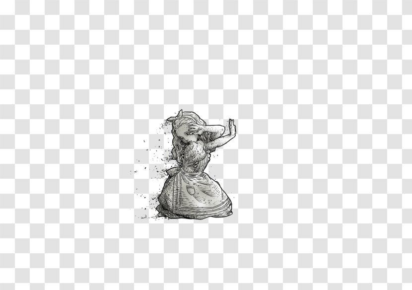 Alices Adventures In Wonderland Drawing - Meng Version Of Alice Transparent PNG