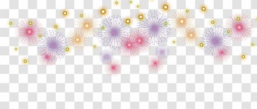 Designer Fireworks Pattern - Text Transparent PNG