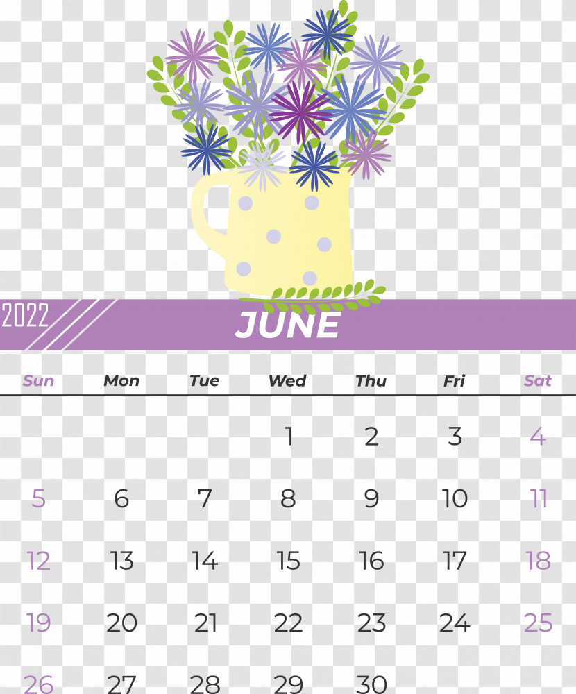 Flower Calendar Font Reading Transparent PNG