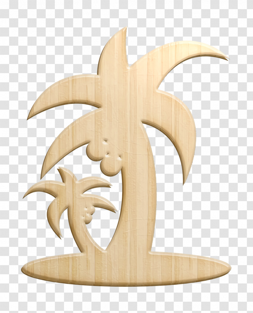 Summertime Icon Tropical Beach Palms Trees Silhouette Icon Palm Icon Transparent PNG