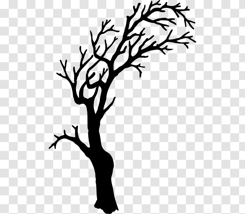 Tree Silhouette Branch Clip Art - Visual Arts - Spooky Cliparts Transparent PNG