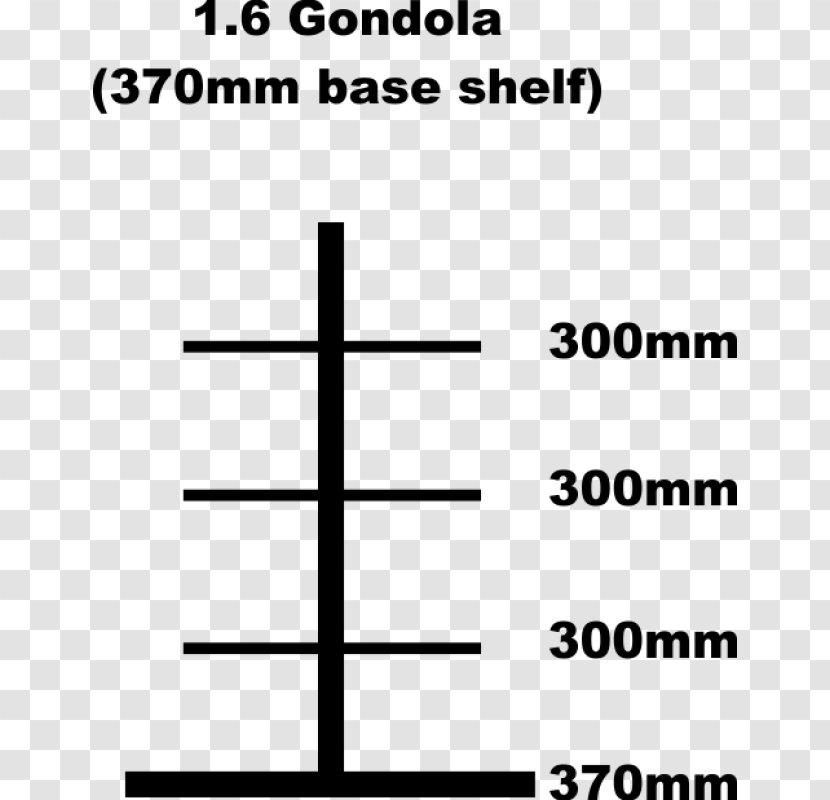 Shelf Wall Shelving4Shops - Diagram - Gondola Transparent PNG