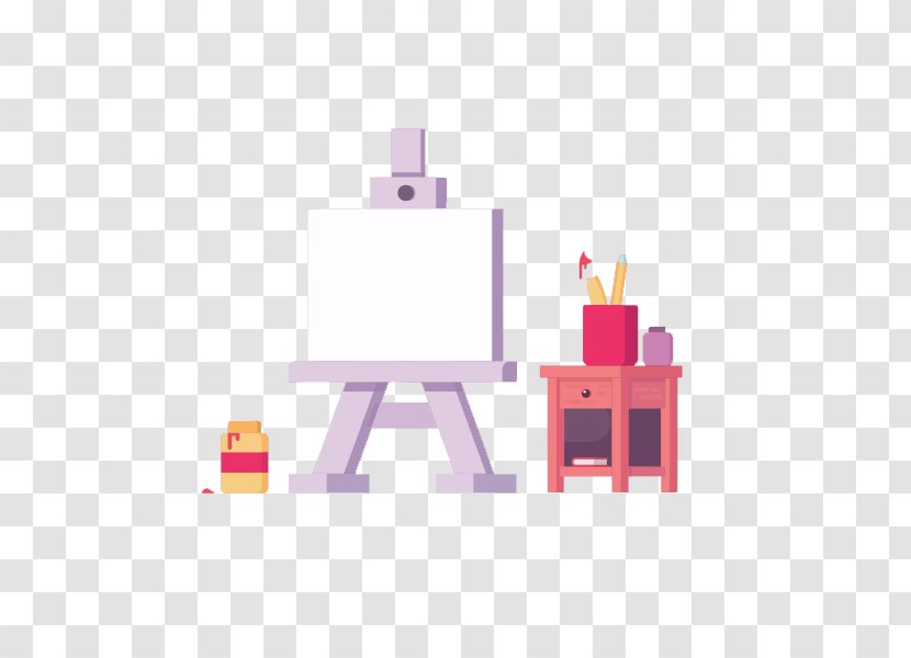 Drawing Easel - Magenta - Tools Transparent PNG