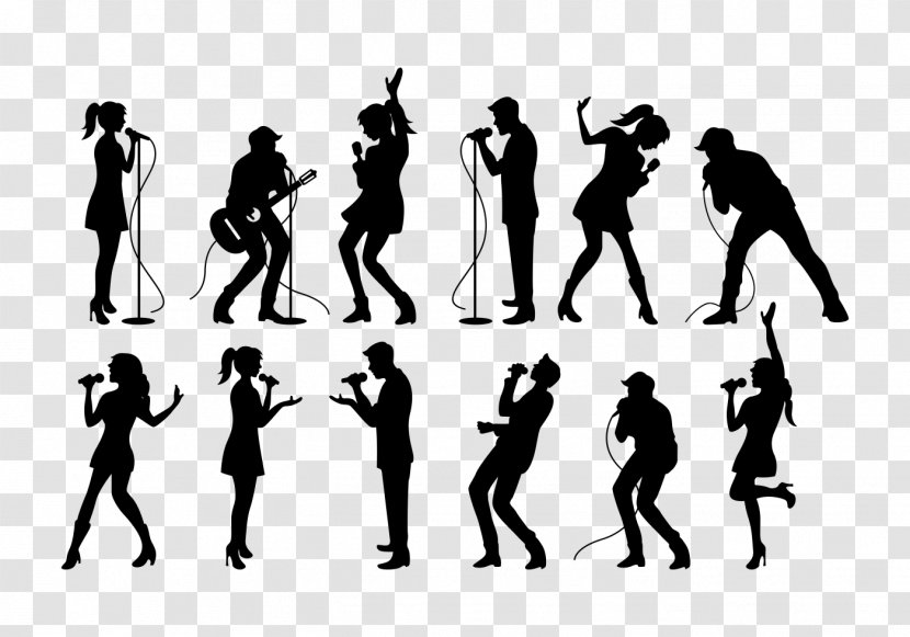 Silhouette People Standing Human Playing Sports Transparent PNG