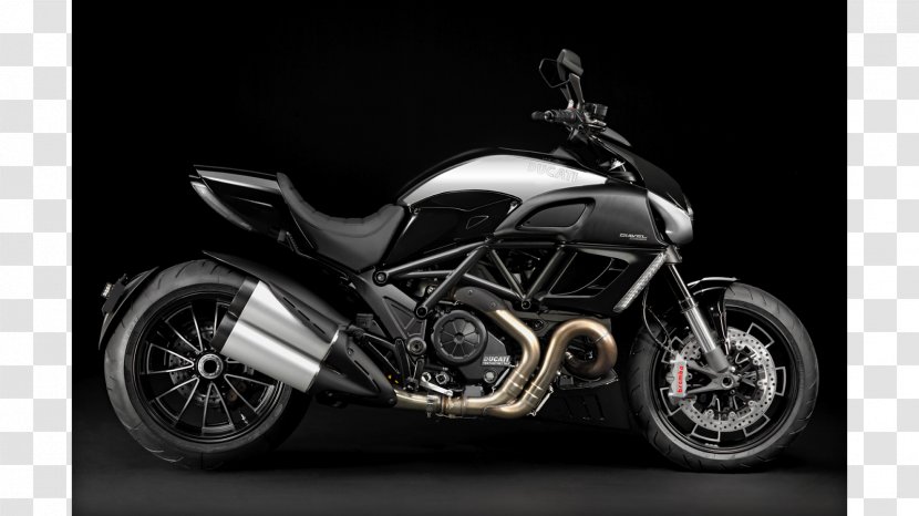 Ducati Diavel Motorcycle Streetfighter - Automotive Tire Transparent PNG