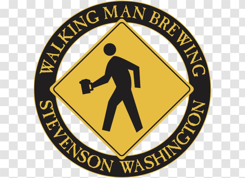 Walking Man Brewing Brewery Stout India Pale Ale Logo - Emblem - Beer Bash Transparent PNG
