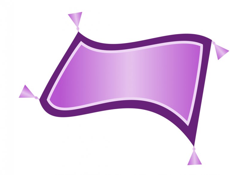 Magic Carpet Clip Art - Purple Transparent PNG
