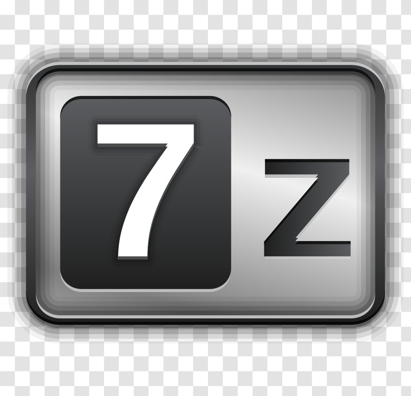 7-Zip Data Compression 7z Computer Program - Text Transparent PNG