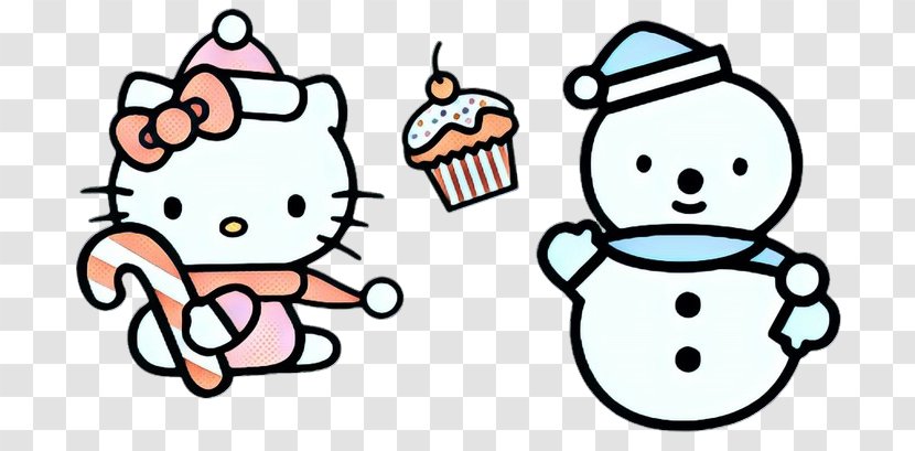 Hello Kitty Coloring Book Drawing Santa Claus Christmas Day - Pleased Transparent PNG