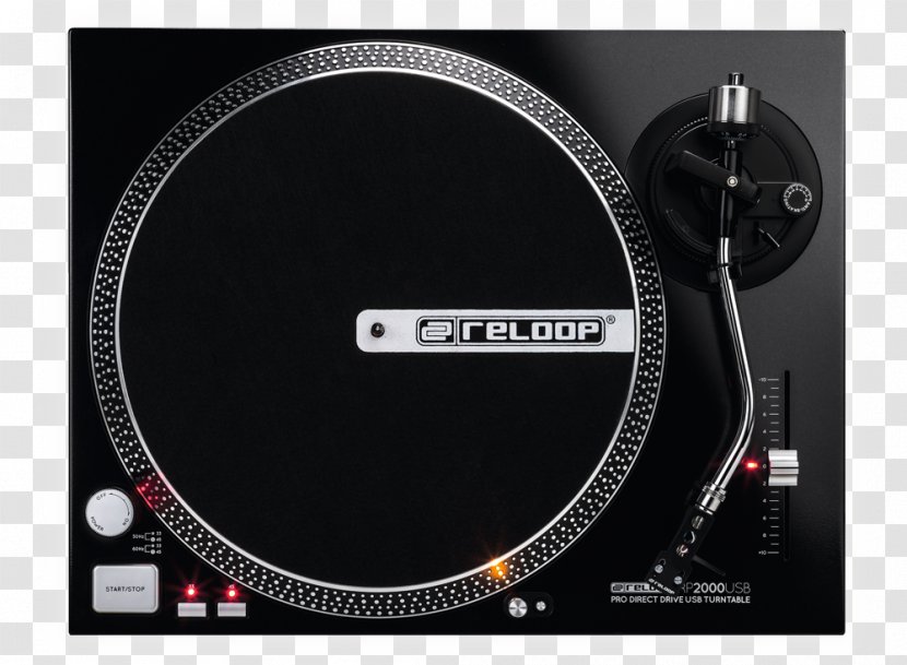 Direct-drive Turntable Reloop RP 2000 USB Turntablism RP-8000 Audio - Directdrive Transparent PNG