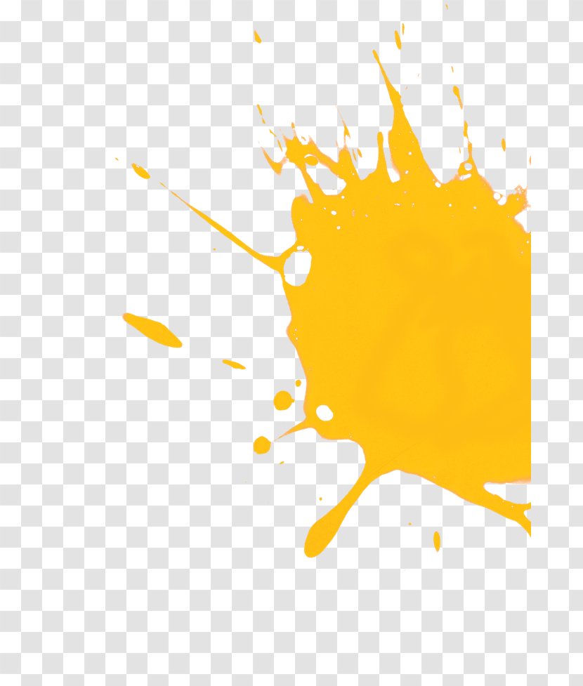 Stain Yellow Painting Art Transparent PNG