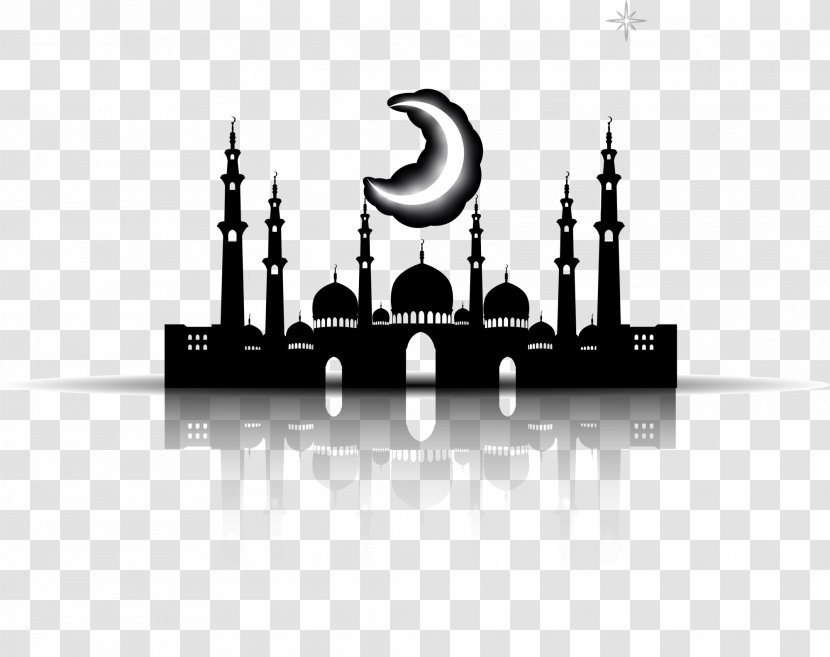 Halal Mosque Islamic Architecture Silhouette - Brand - Black Church Transparent PNG