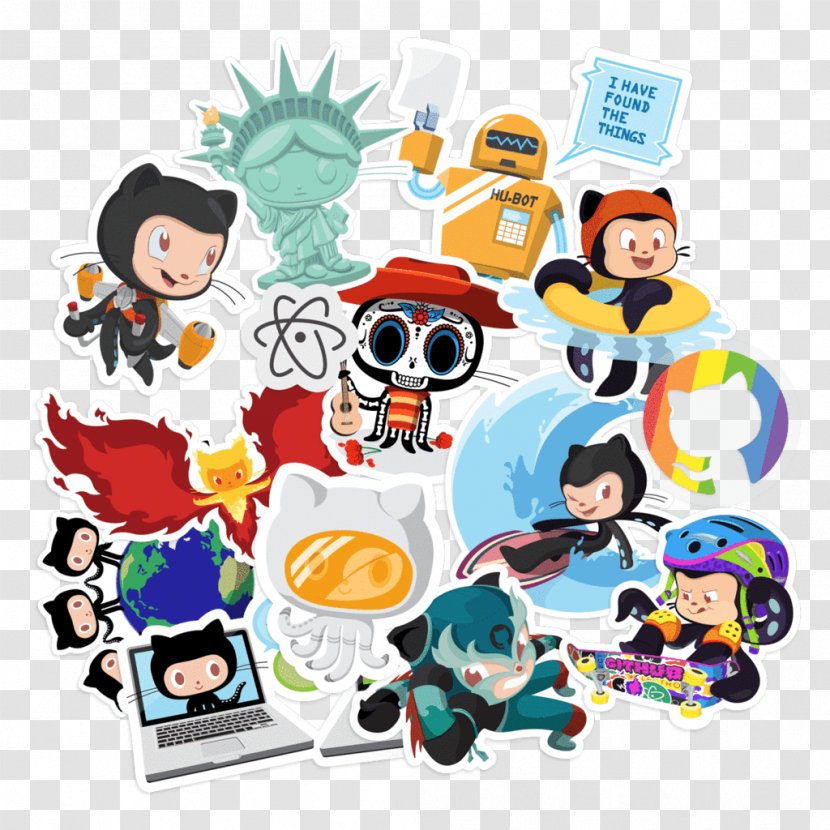 Sticker Bomb Decal Bumper Logo - Github - New Customers Exclusive Transparent PNG