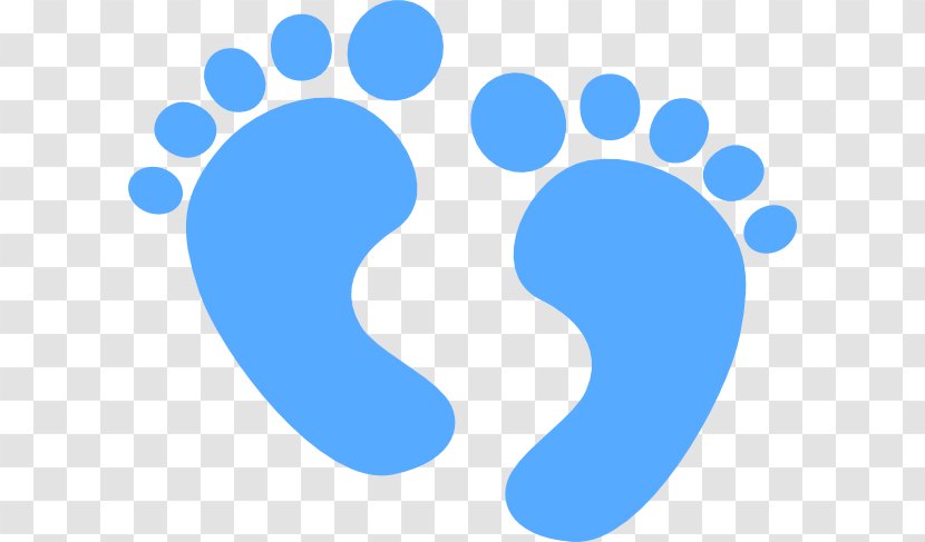 Clip Art Infant Footprint - Sky - Child Footprints Transparent PNG