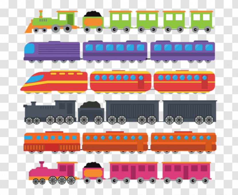 Train Drawing - Rectangle - Color Transparent PNG