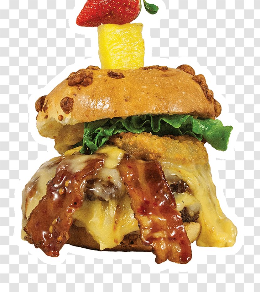 Slider Cheeseburger Breakfast Sandwich Hamburger Pulled Pork - Dish - Asians Eat Weird Things Transparent PNG