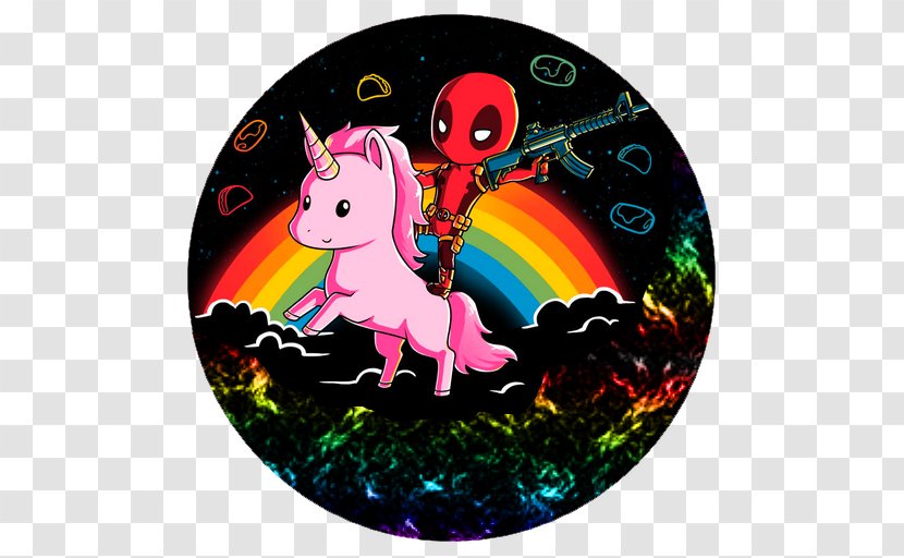 Deadpool Unicorn Drawing Marvel Comics T-shirt - Superhero Transparent PNG