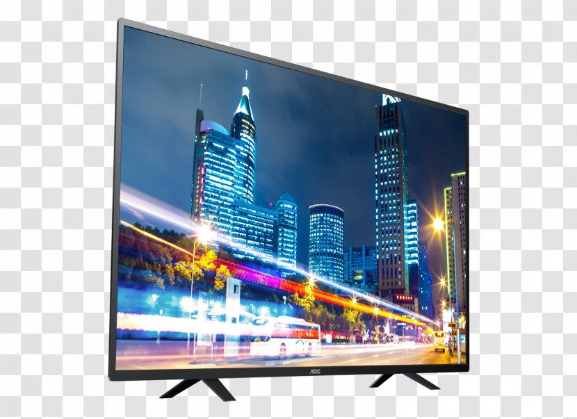 Television Set AOC International Smart TV LED-backlit LCD - Media - Led Tv Transparent PNG