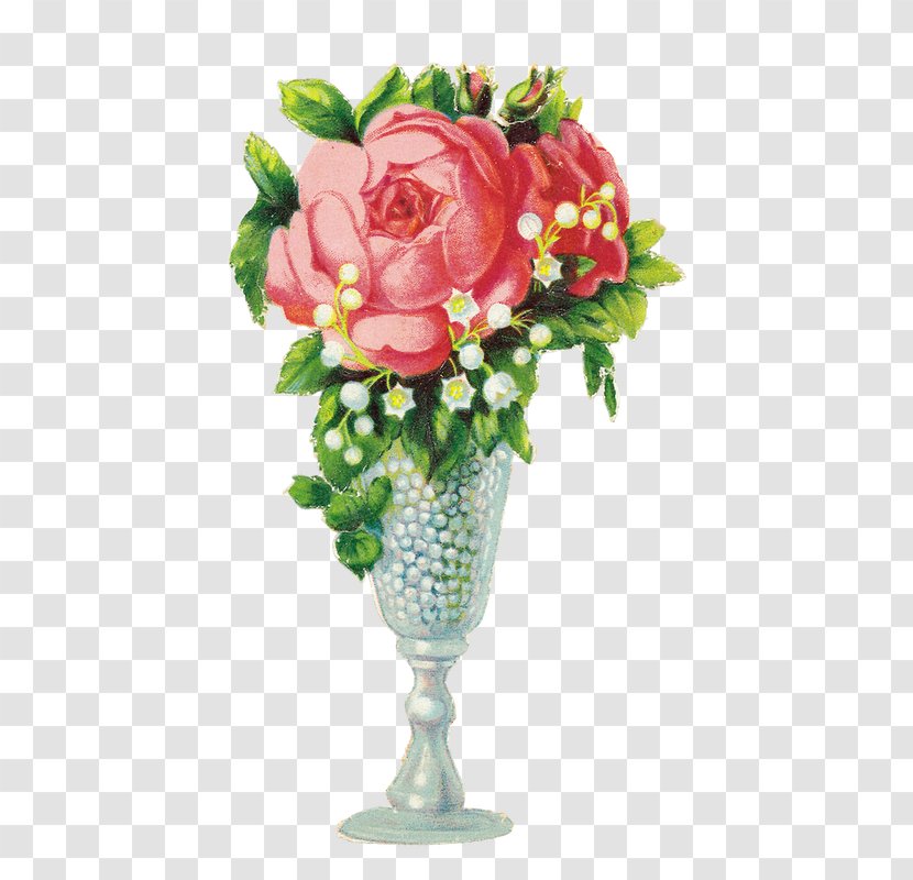 Garden Roses - Vase - Flower Arranging Transparent PNG