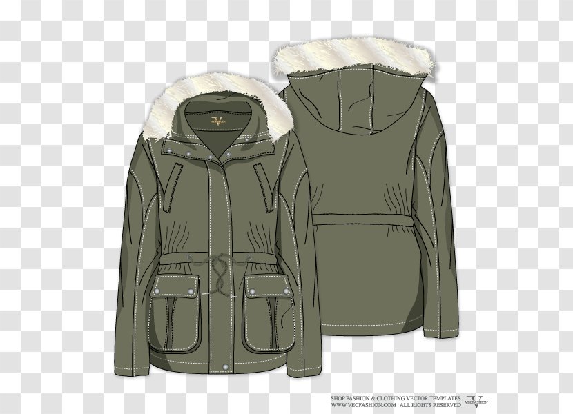 Jacket Hoodie T-shirt Drawing Sketch - Outerwear Transparent PNG