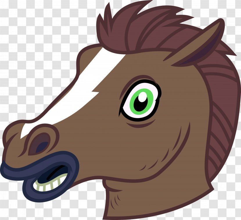 Horse Head Mask Pony Applejack - Organism Transparent PNG