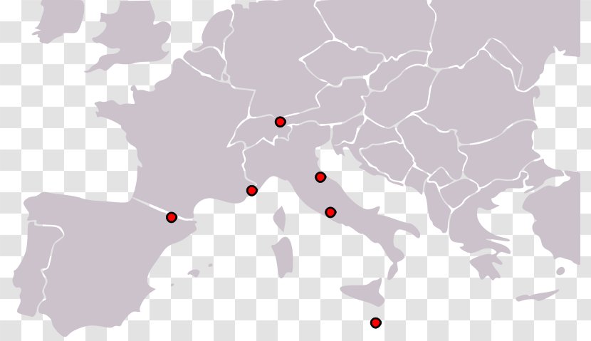 European Microstates Map Liechtenstein Napoleonic Wars - Mapa Polityczna Transparent PNG