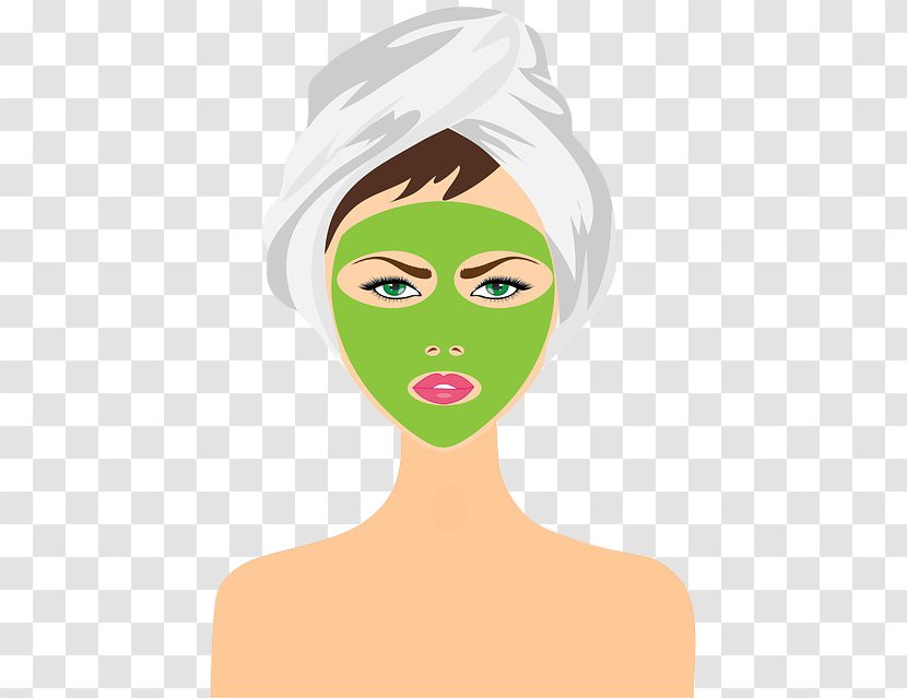 Facial Mask Face Skin Care Lotion - Cosmetics Transparent PNG