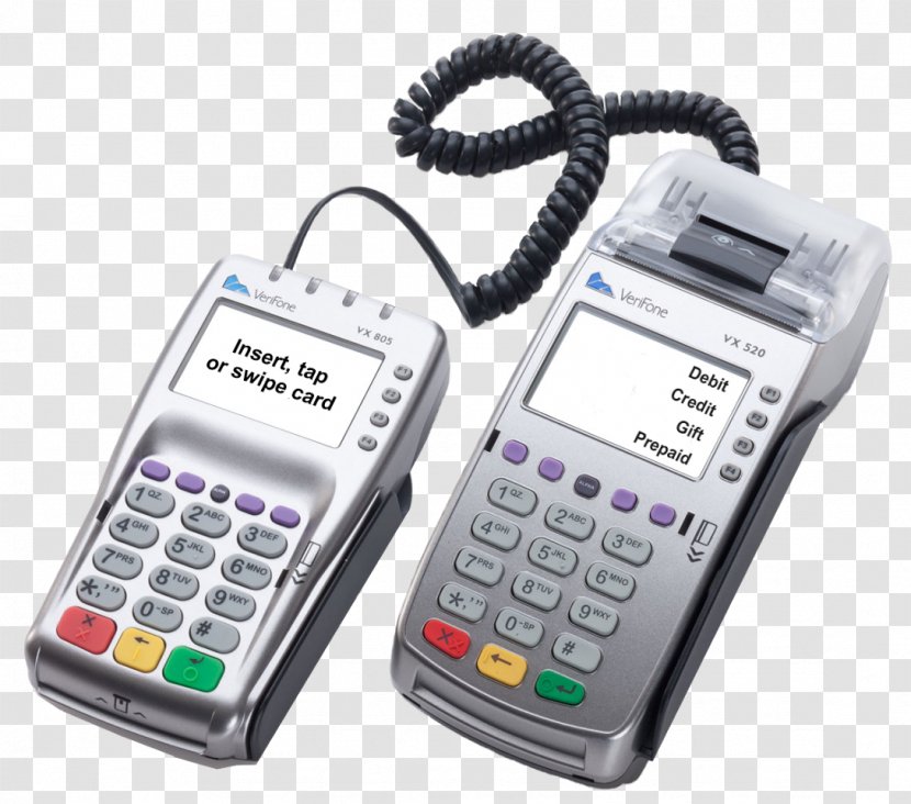 PIN Pad EMV Payment Terminal Credit Card VeriFone Holdings, Inc. - Cellular Network - Cash Register Transparent PNG