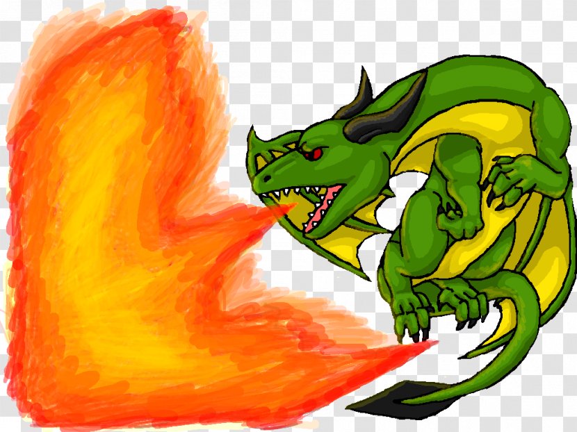 Fire Breathing Dragon Clip Art - Free Content - Picture Of A Transparent PNG