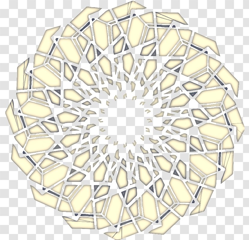 Yellow Line Pattern Circle Transparent PNG