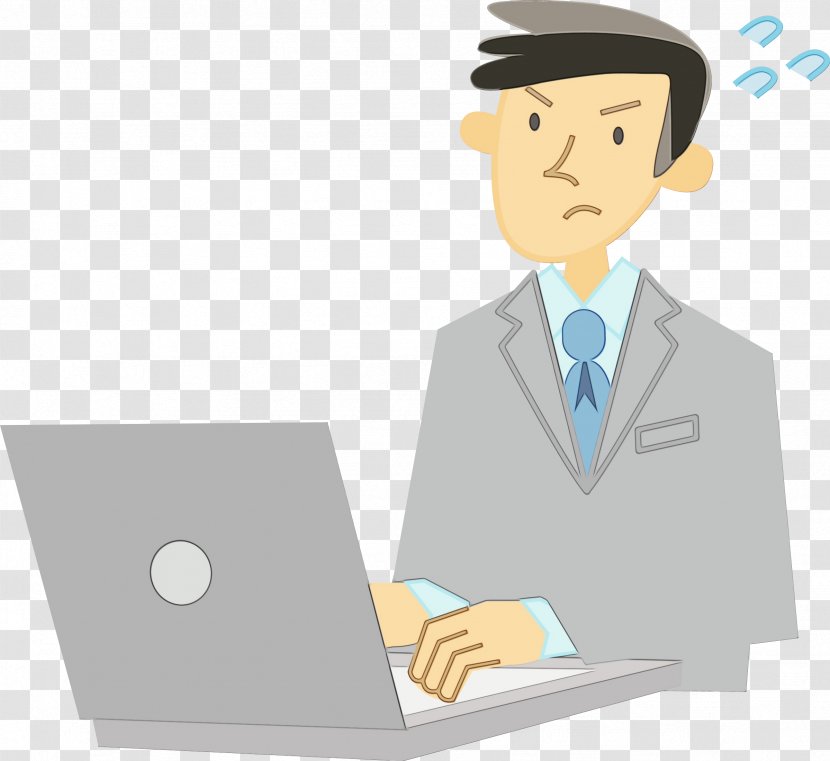 Job Cartoon White-collar Worker Employment Businessperson - Whitecollar - Reading Business Transparent PNG