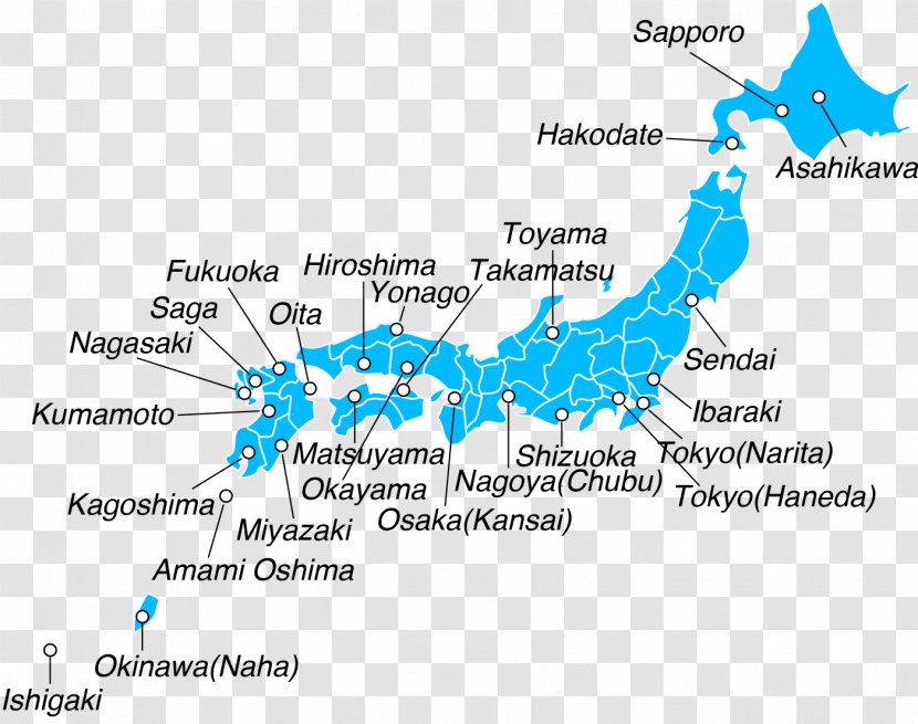 Narita International Airport Fukuoka World Map - Diagram Transparent PNG
