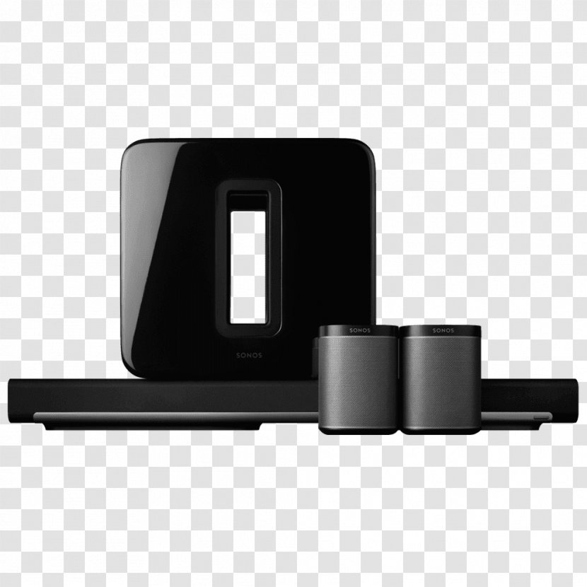 Play:1 Play:3 Home Theater Systems Sonos 5.1 Surround Sound - Multi-room Transparent PNG