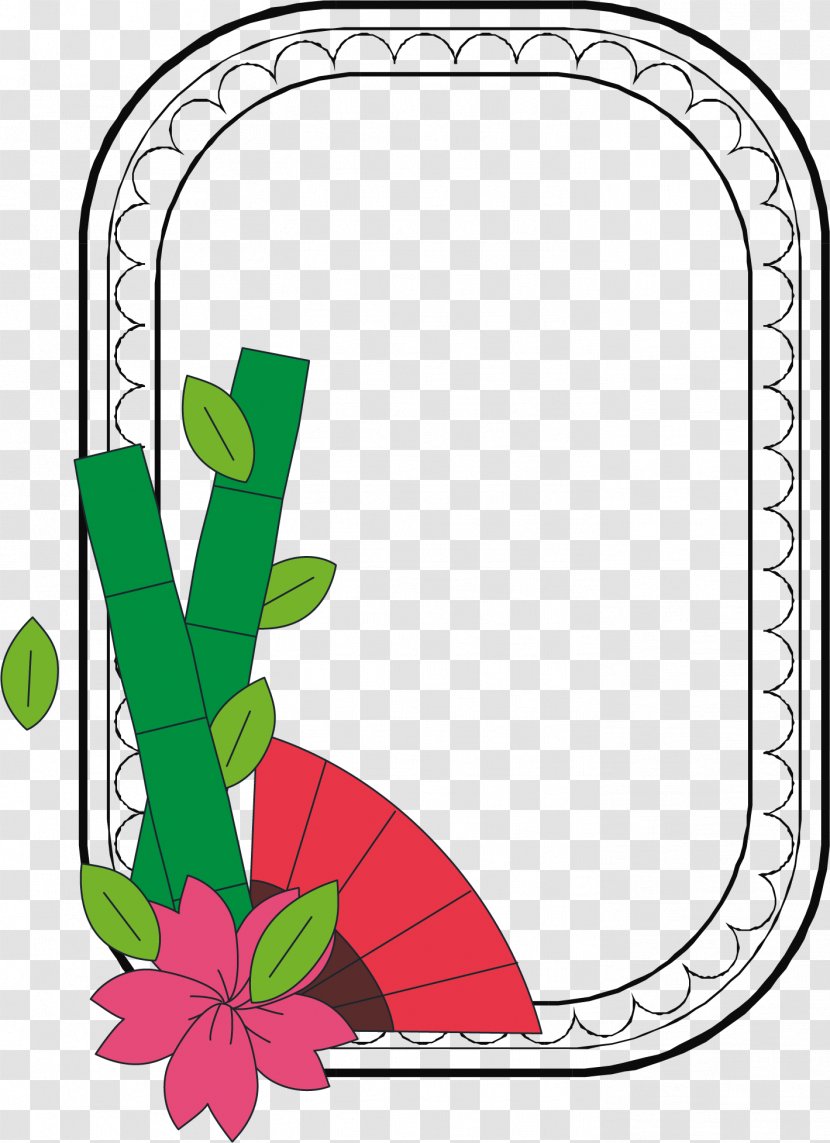 Adobe Illustrator Clip Art - Flora - Retro Vector Japanese Border Transparent PNG