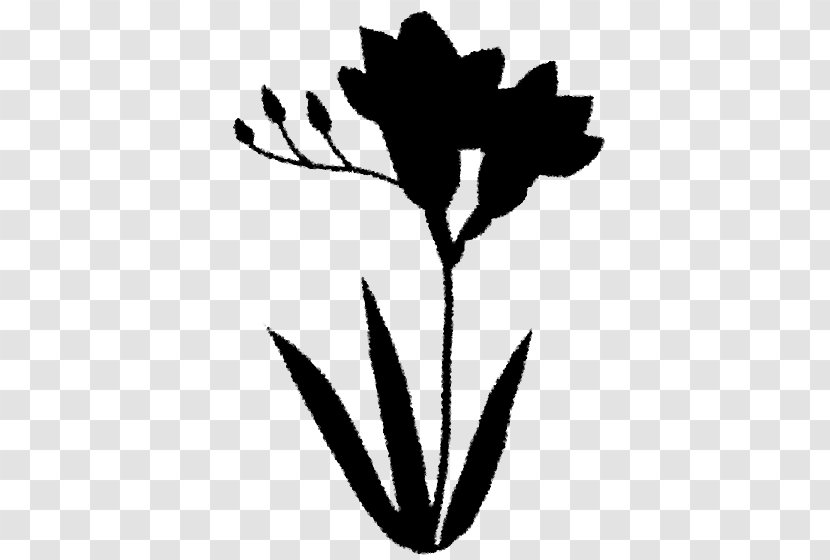 Flower Plant Stem Leaf Clip Art Silhouette - Logo - Pedicel Transparent PNG