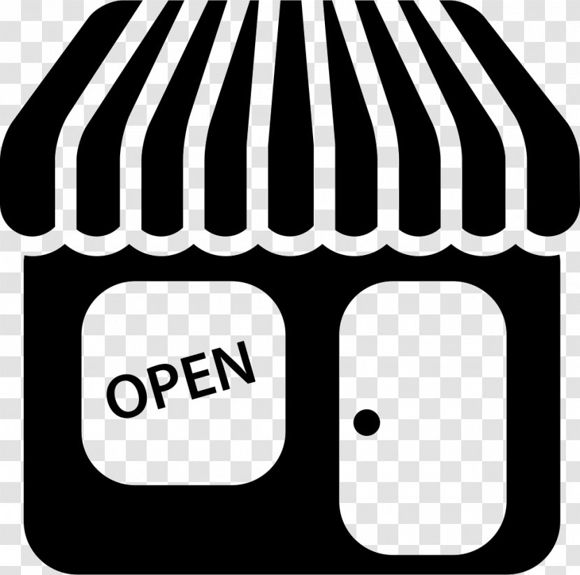 Commerce Icon Design Shop - Monochrome - Store Opening Transparent PNG
