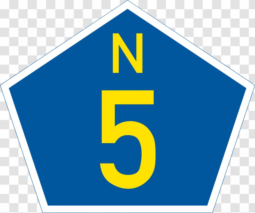 N1 N2 N5 Nasionale Paaie In Suid-Afrika Traffic Sign - Route Number - Road Transparent PNG