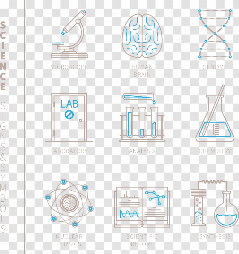 Science Icon - Infographic - Microscope Transparent PNG