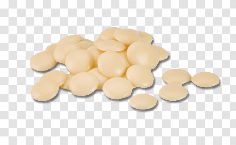 White Chocolate Buttons Cocoa Butter Bean - Milk Transparent PNG