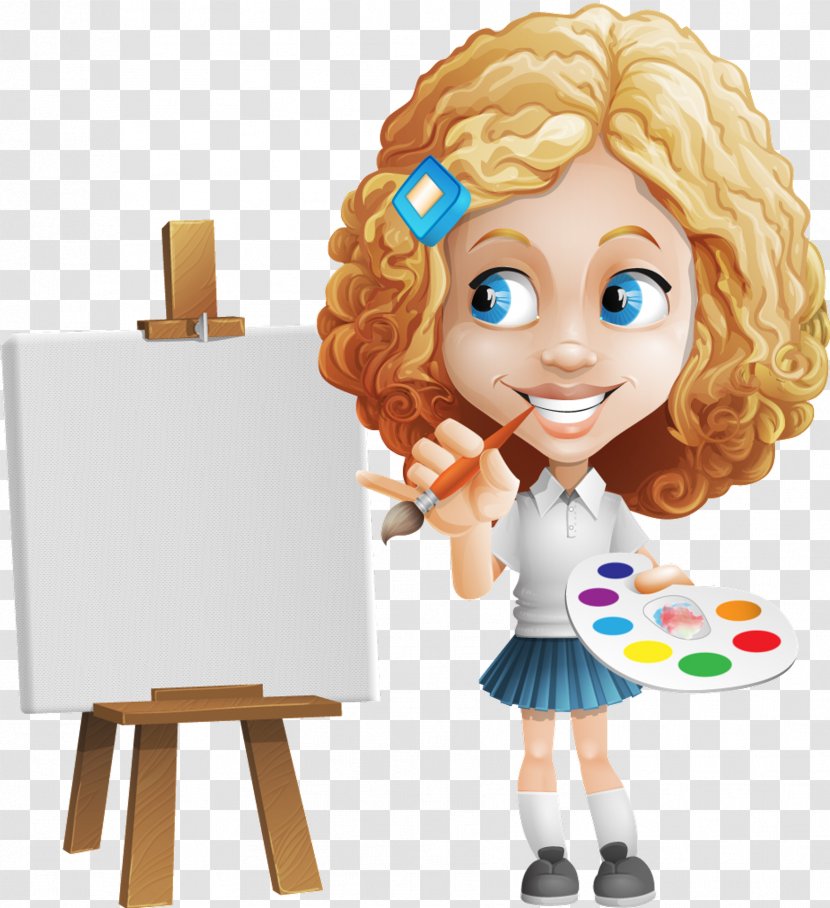 Painting Cartoon Little Explorer Guy Logo - Watercolor Transparent PNG