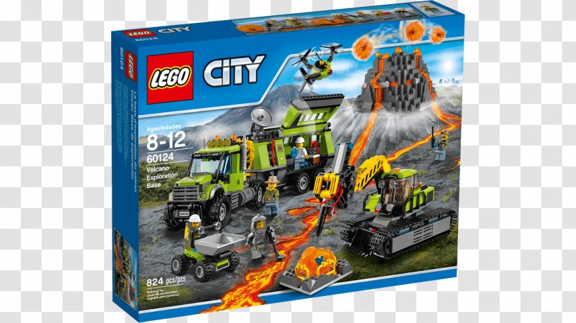 LEGO 60124 City Volcano Exploration Base Lego Toy Explorers - Minifigure Transparent PNG