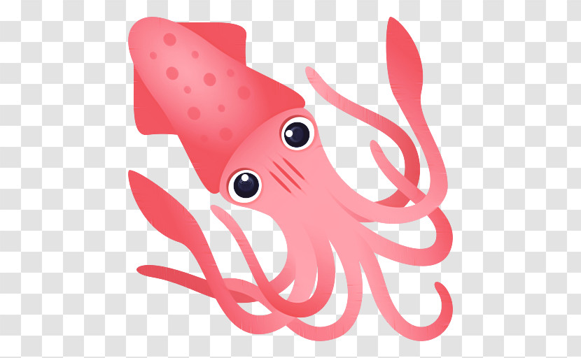 Octopus Seafood Fish Cartoon Marine Transparent PNG