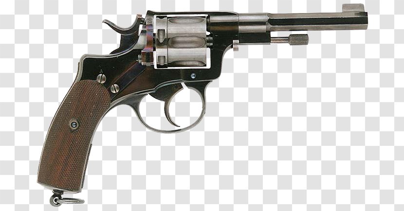 Revolver Firearm Nagant M1895 Pistol Handgun - Gun Transparent PNG